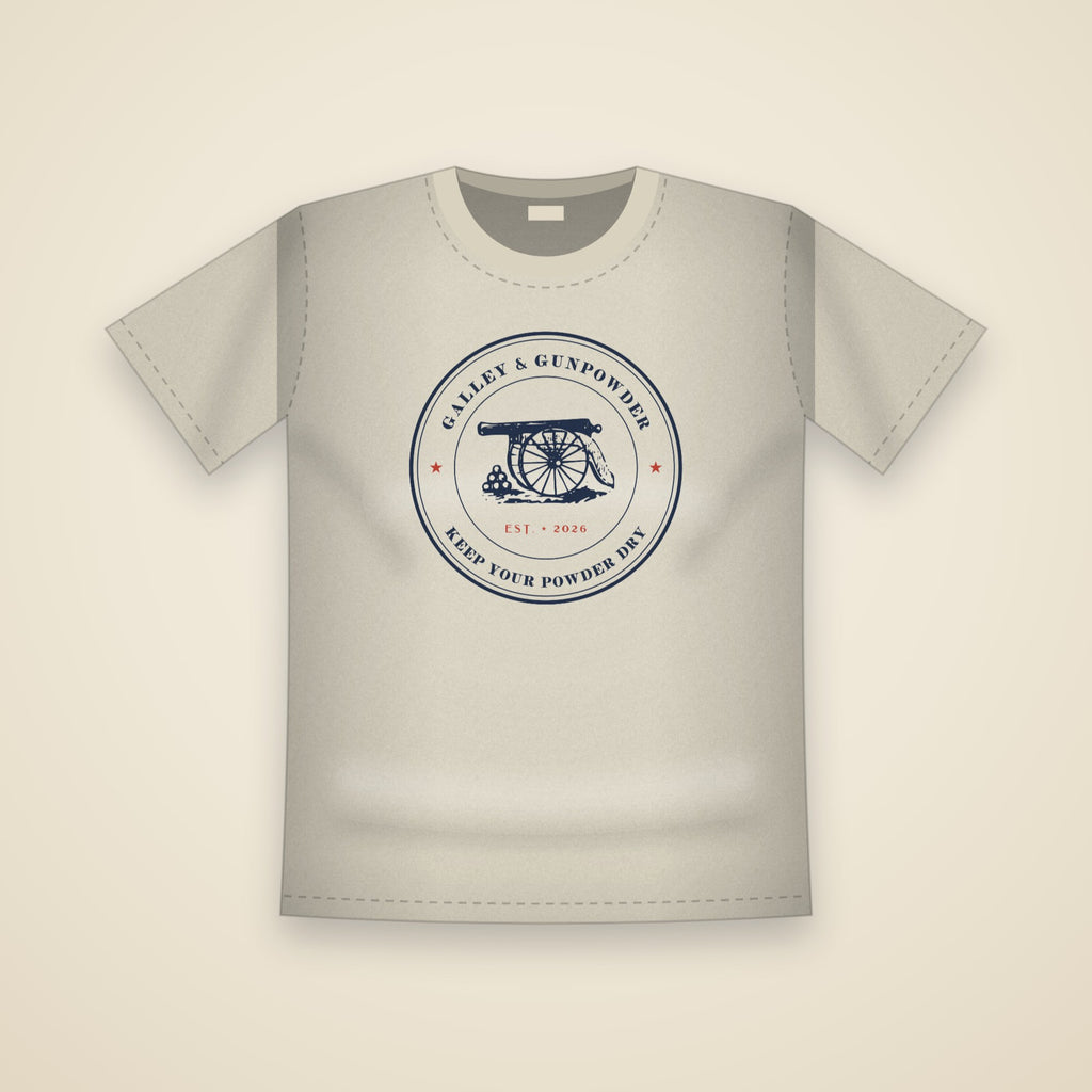Galley & Gunpowder Seal T-Shirt in Ivory