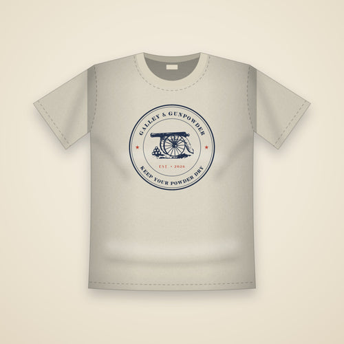 Galley & Gunpowder Seal T-Shirt in Ivory