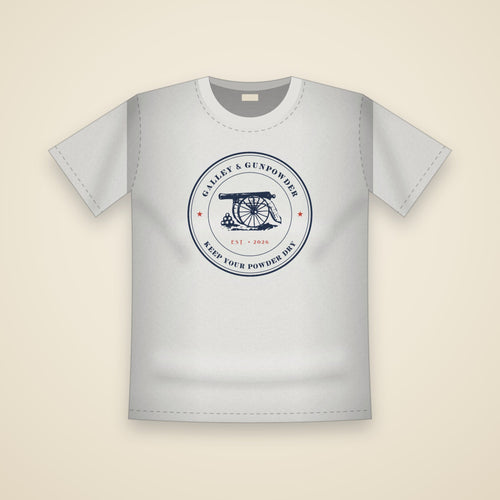 Galley & Gunpowder Seal T-Shirt in White