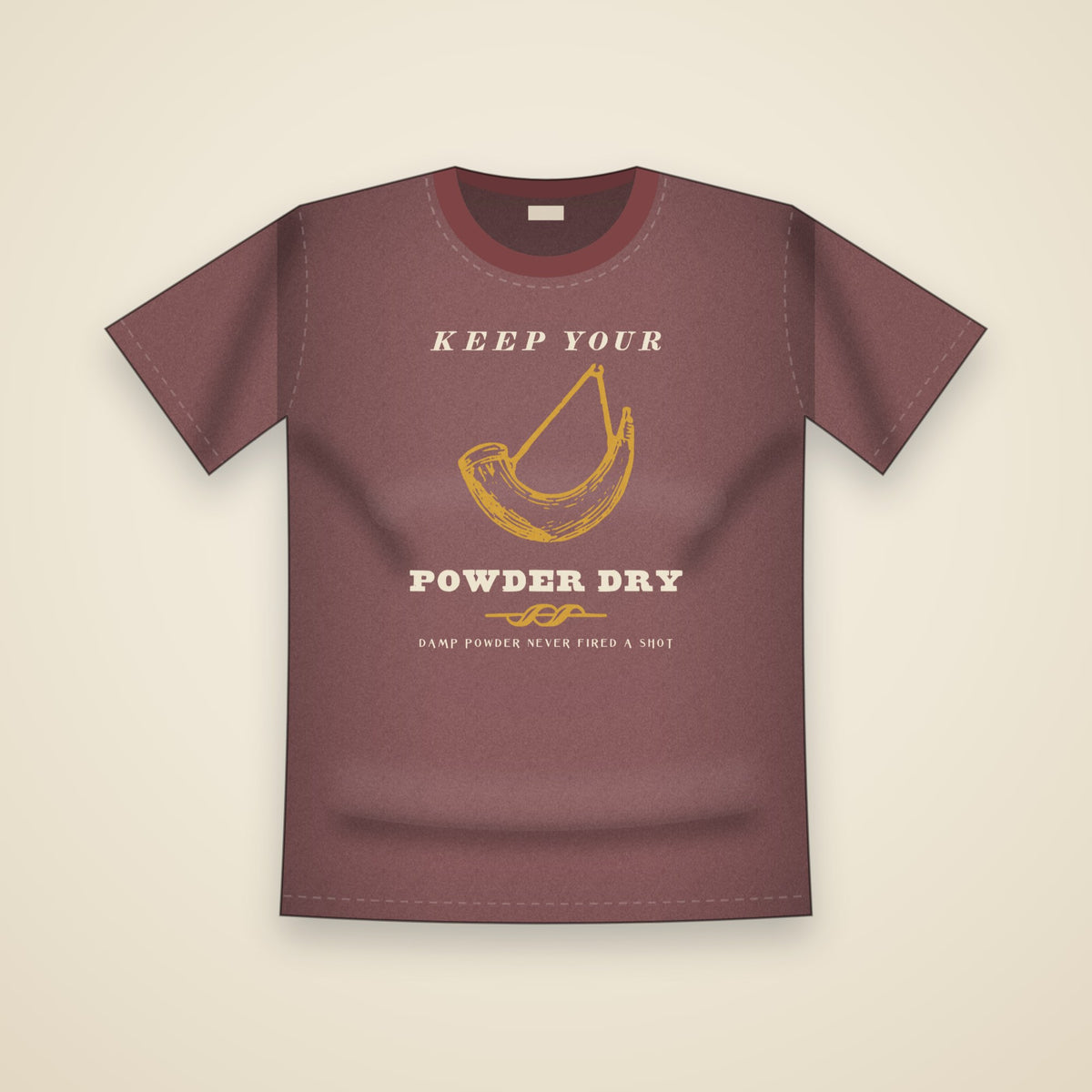Keep Your Powder Dry T-Shirt in Brick