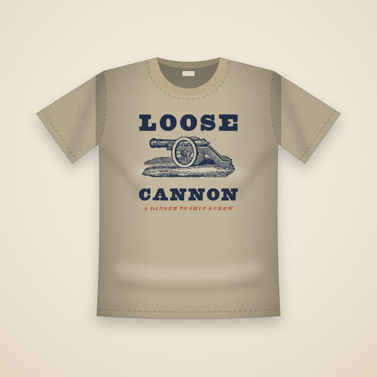 Loose Cannon T-Shirt in Khaki