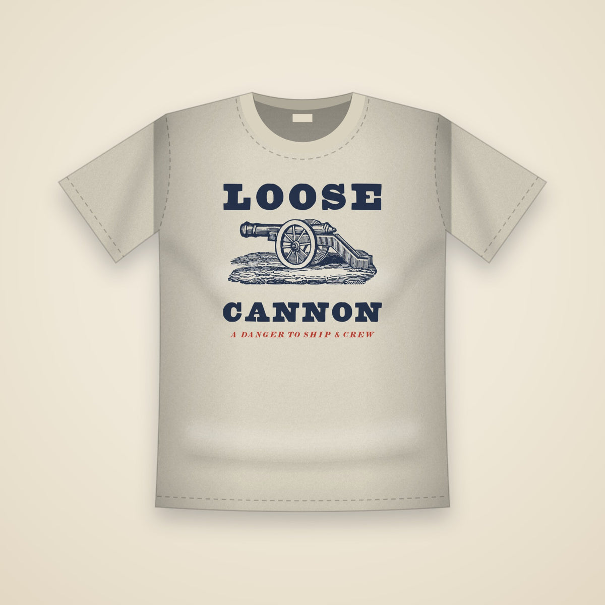 Loose Cannon T-Shirt in Ivory