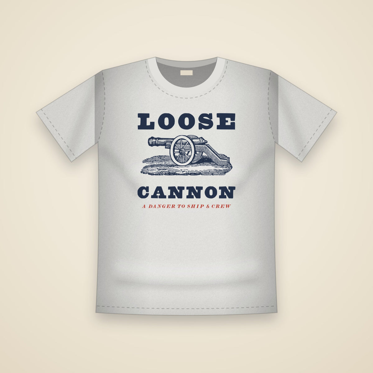 Loose Cannon T-Shirt in White
