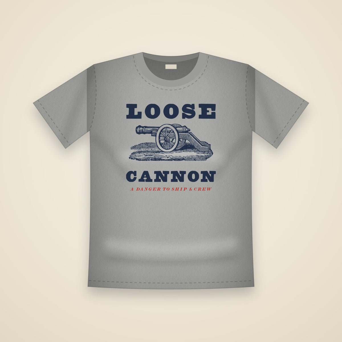 Loose Cannon T-Shirt in Grey