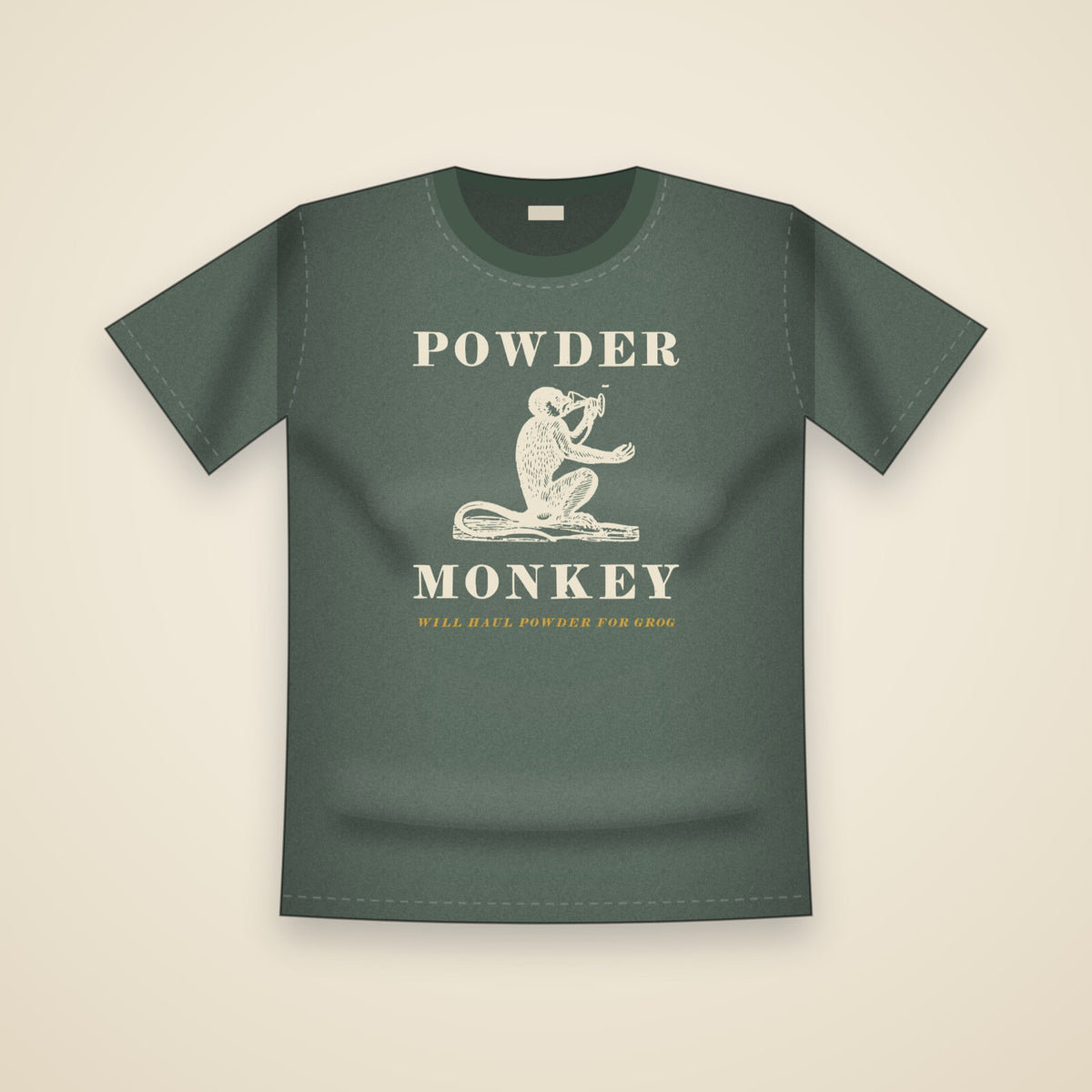 Powder Monkey T-Shirt in Blue Spruce