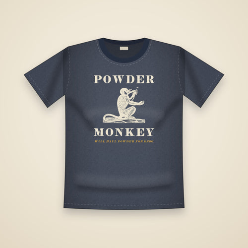 Powder Monkey T-Shirt in True Navy