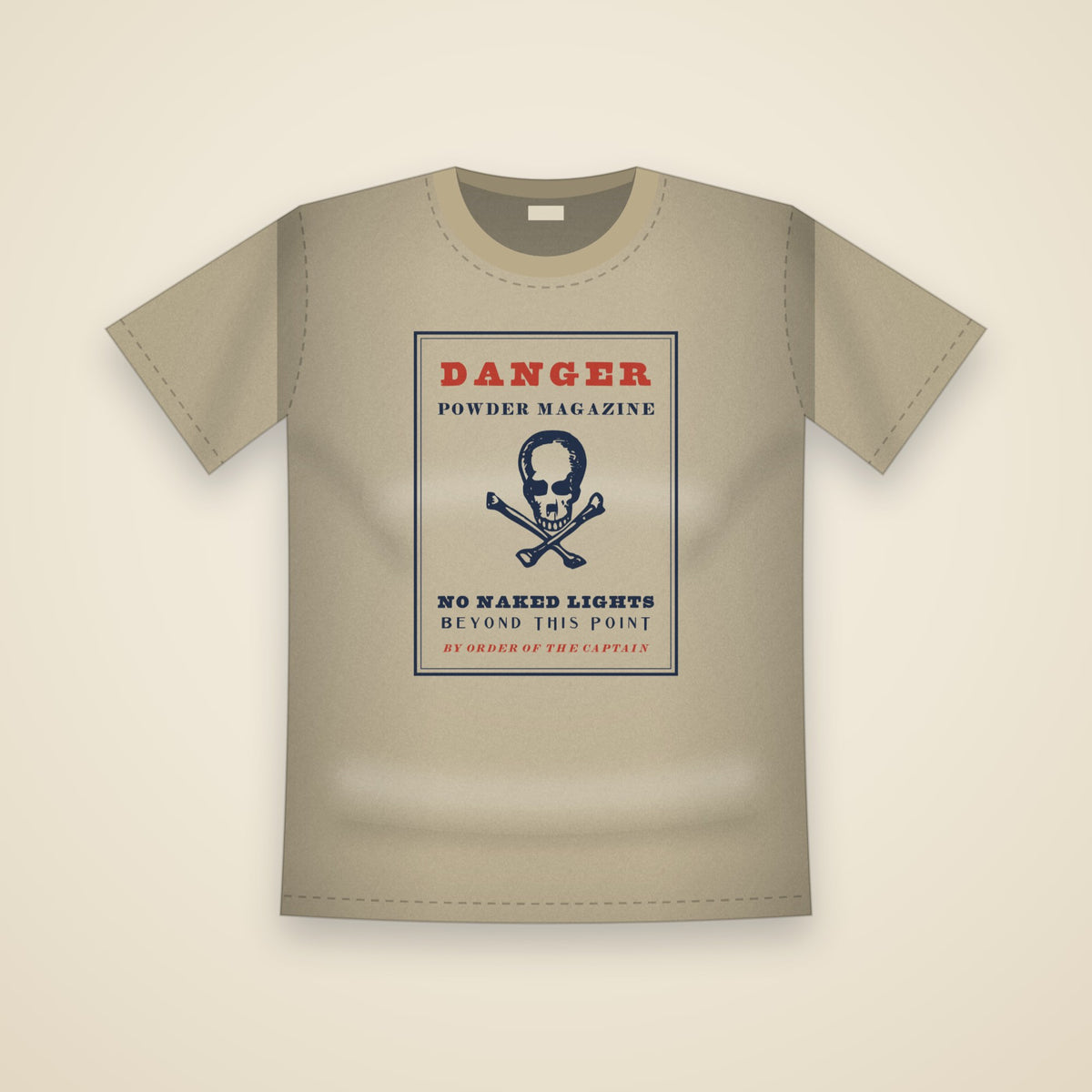 Powder Magazine T-Shirt in Khaki