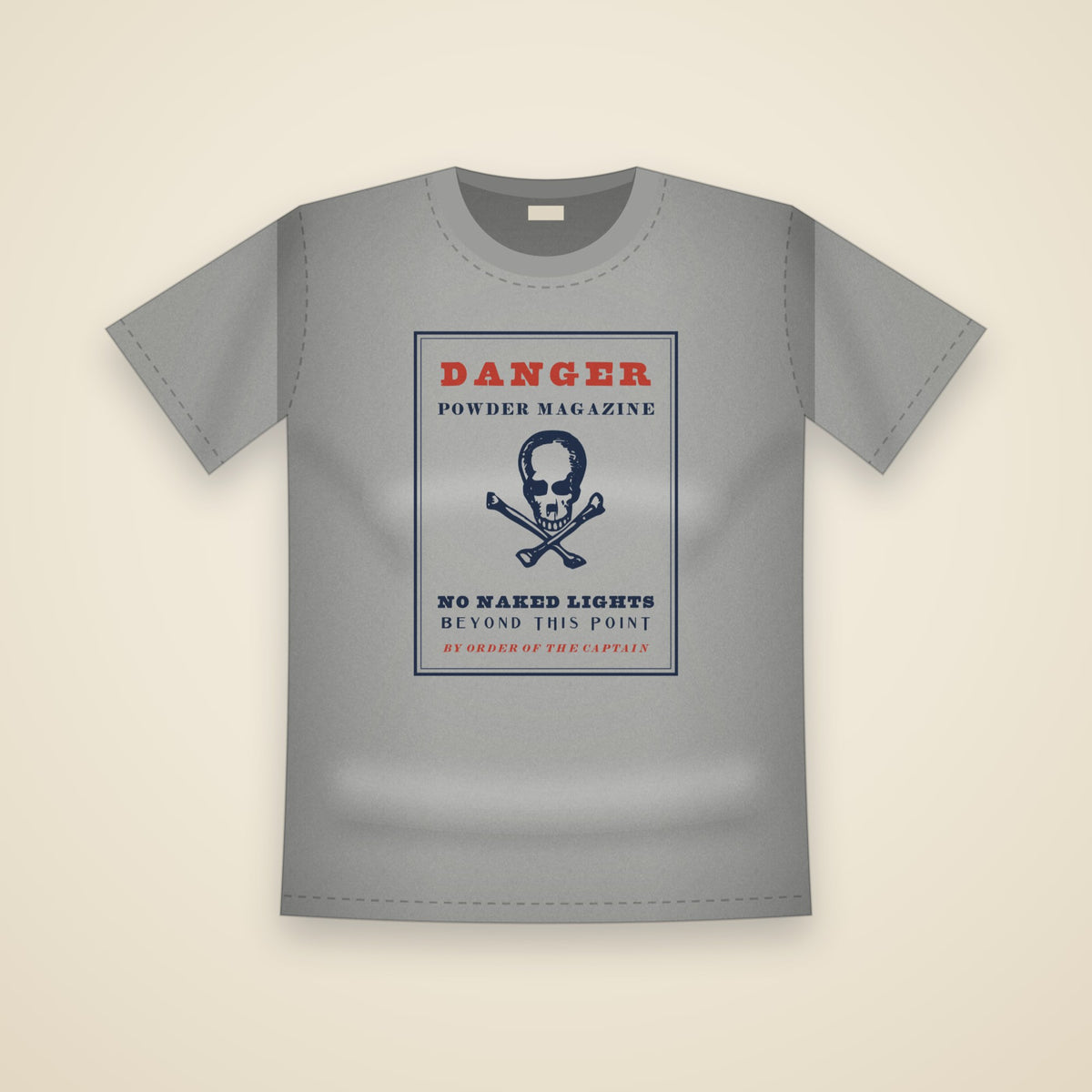 Powder Magazine T-Shirt in Grey