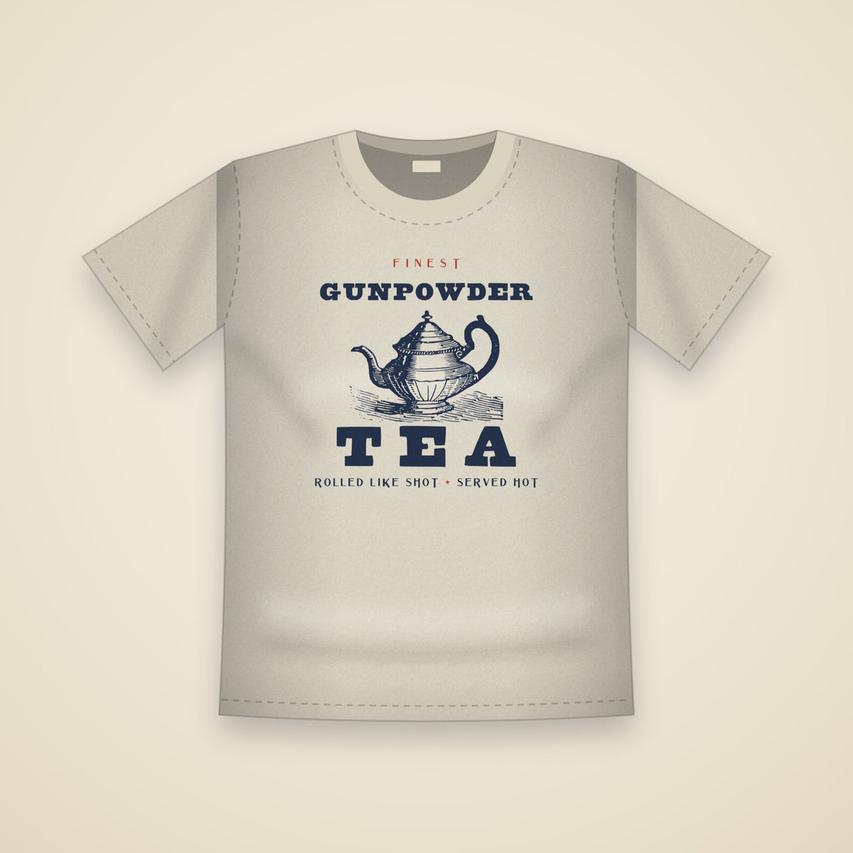 Gunpowder Tea T-Shirt in Ivory