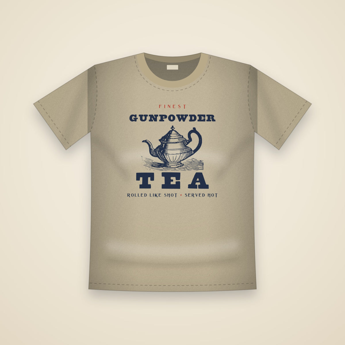 Gunpowder Tea T-Shirt in Khaki