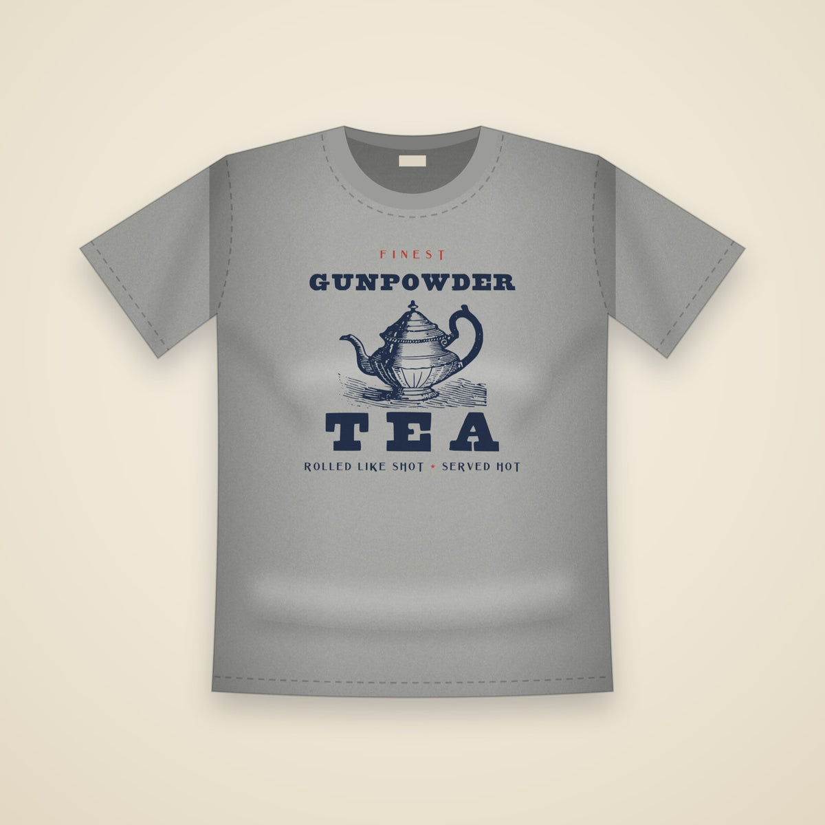 Gunpowder Tea T-Shirt in Grey