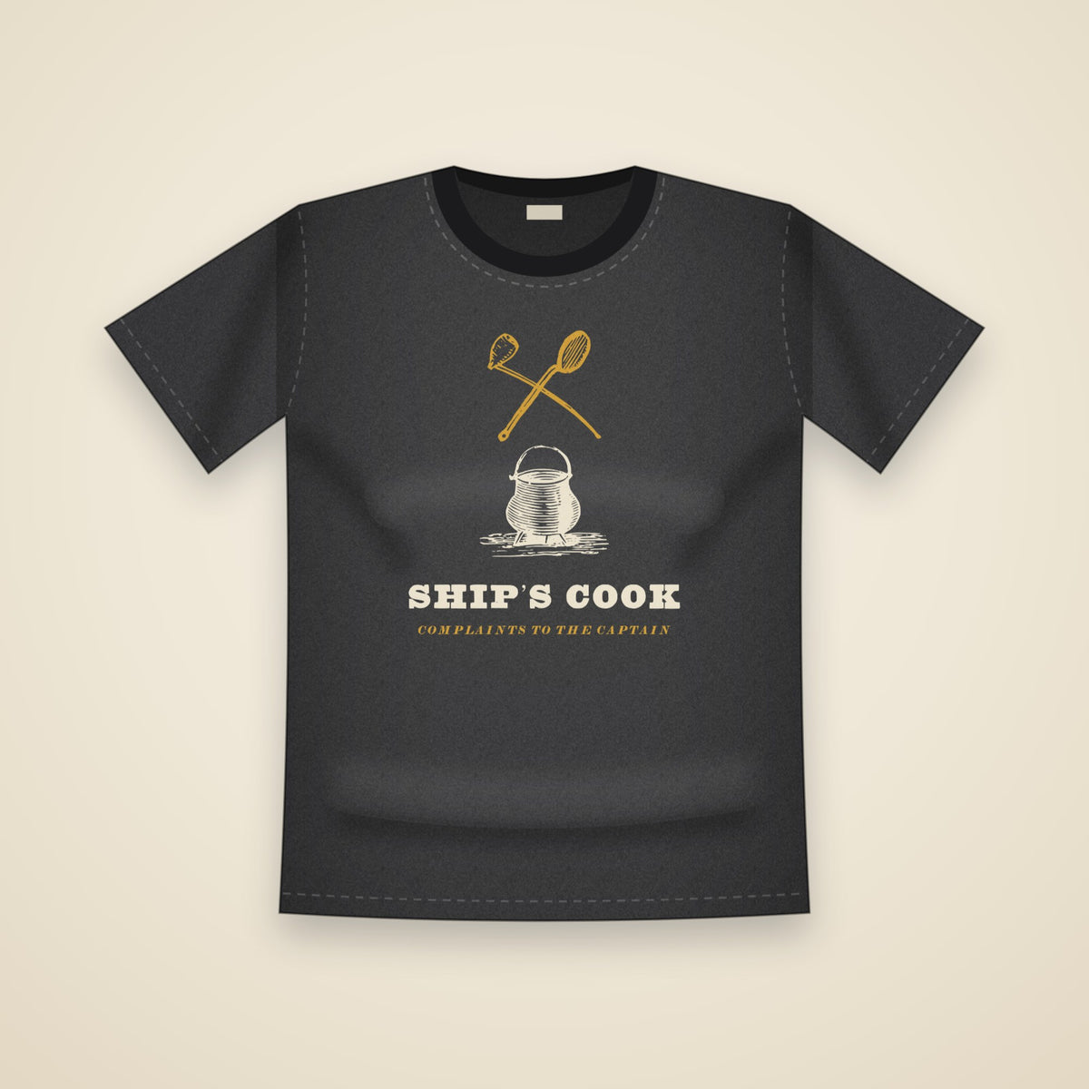 Ship’s Cook T-Shirt in Black