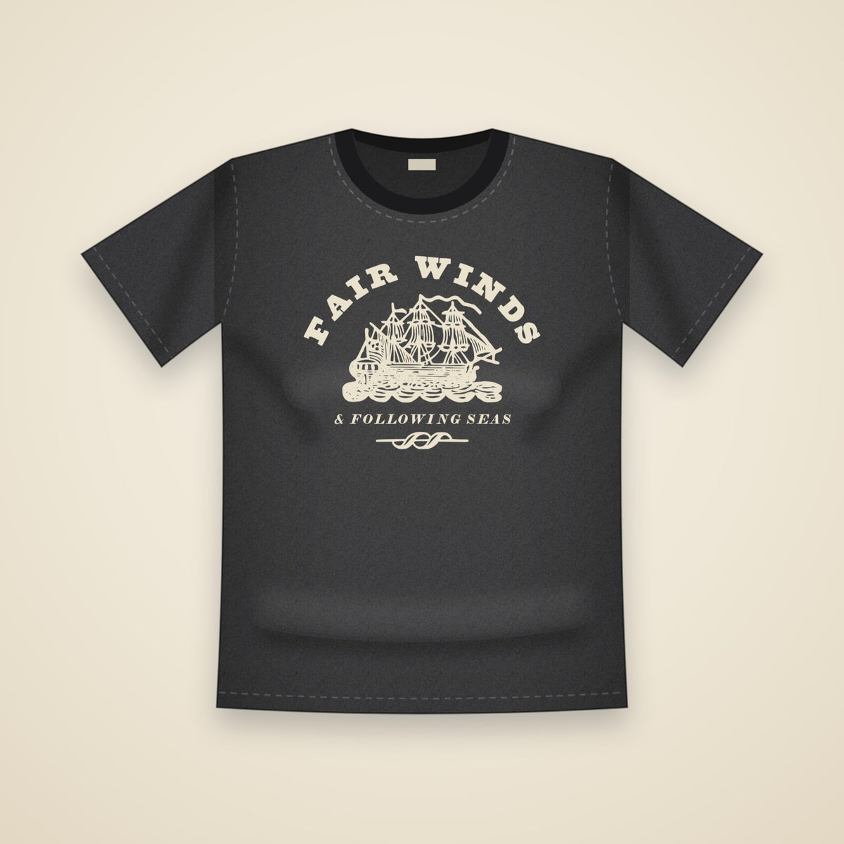 Fair Winds T-Shirt in Black
