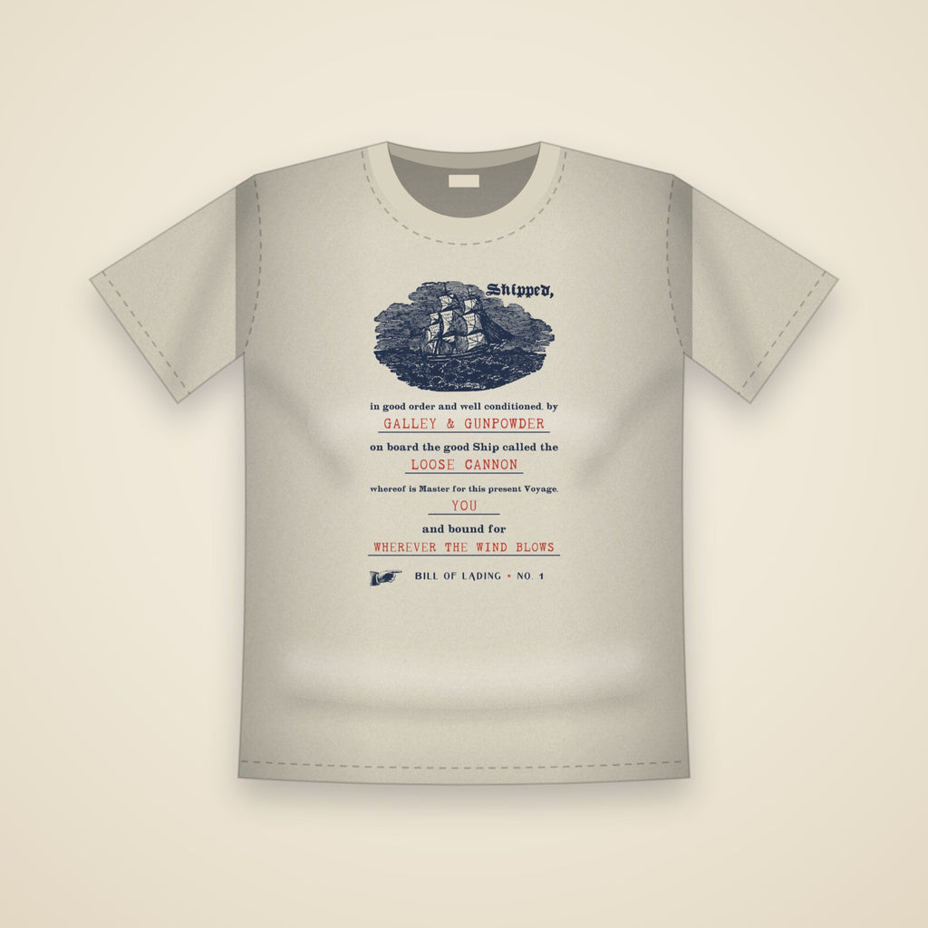 Bill of Lading T-Shirt in Ivory