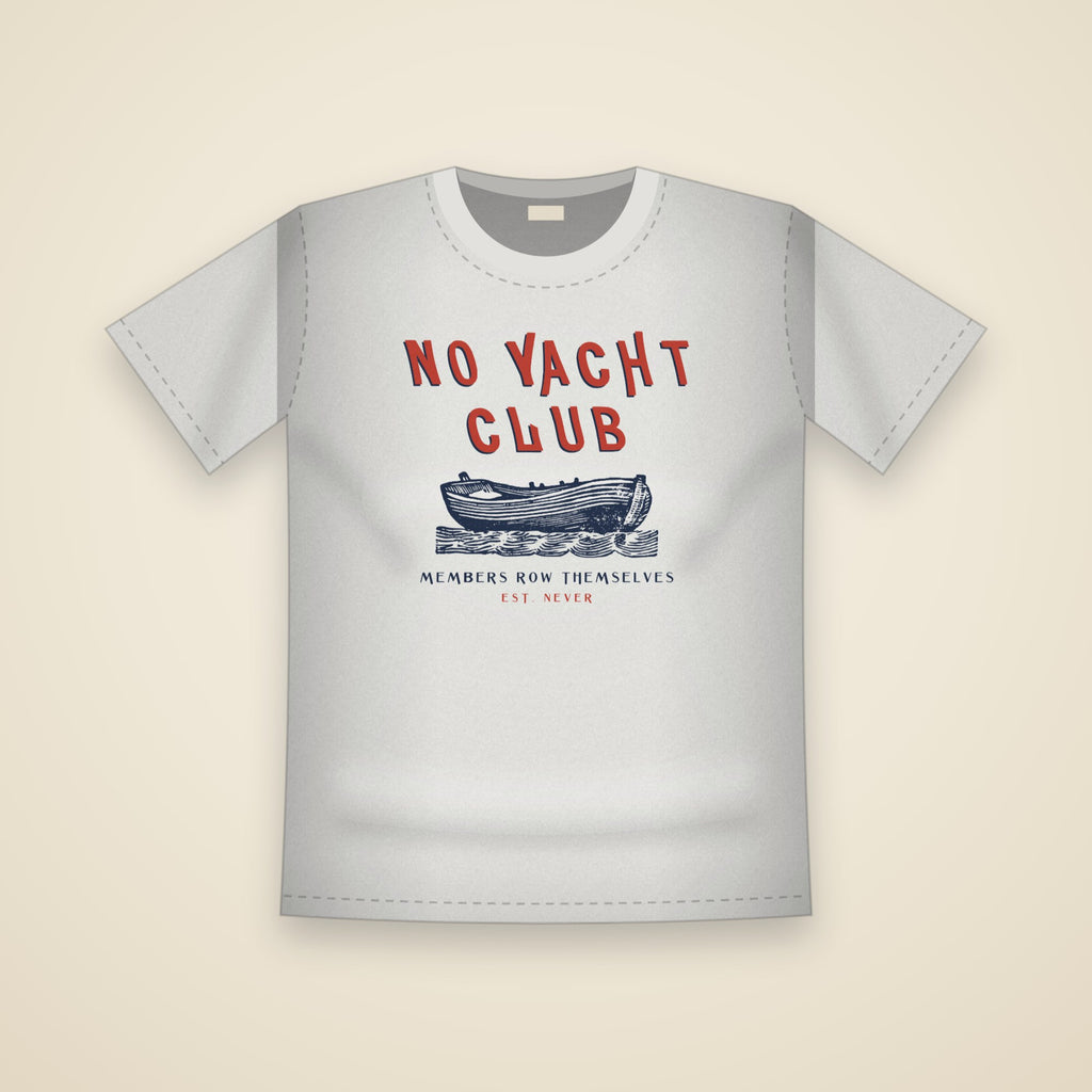 No Yacht Club T-Shirt in White