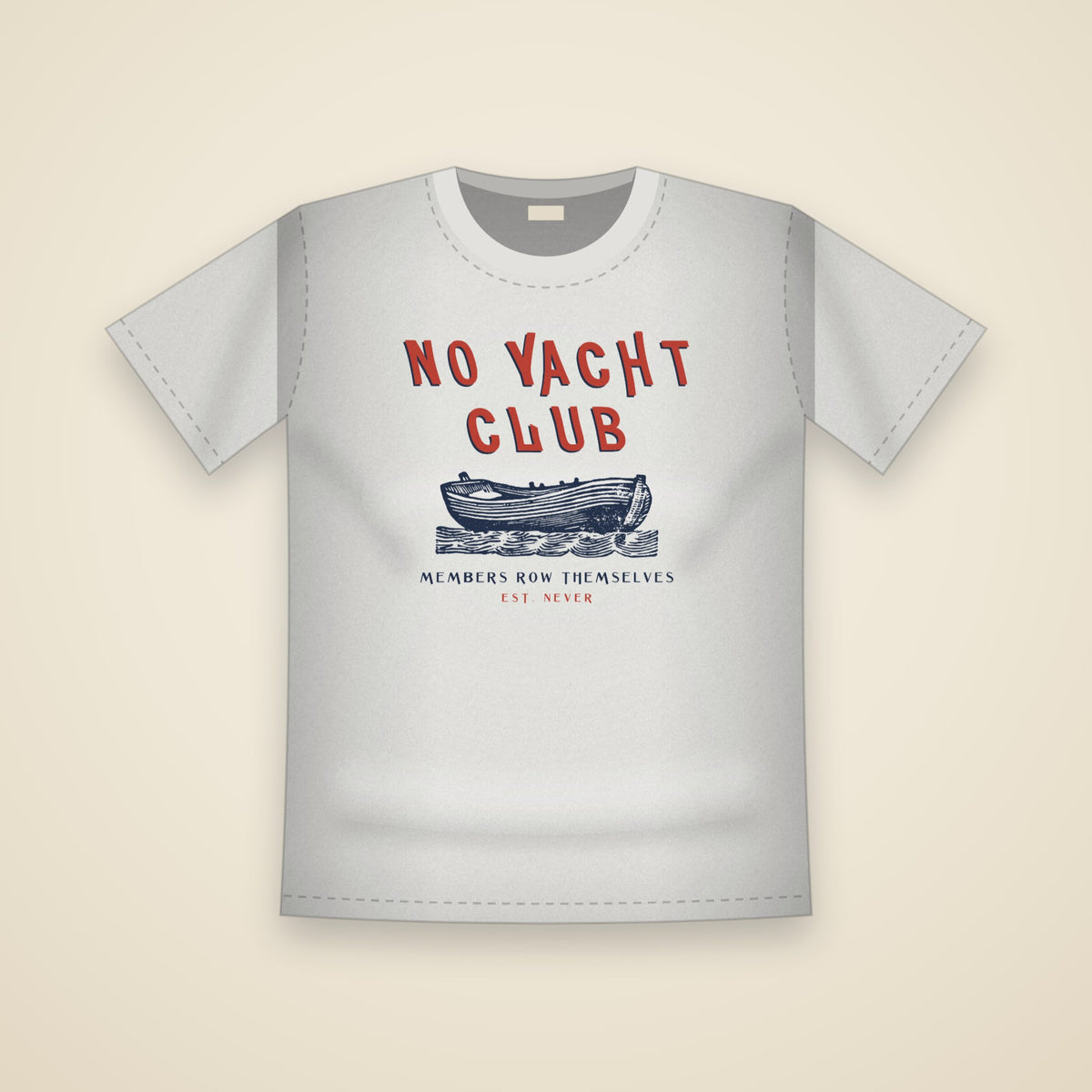 No Yacht Club T-Shirt in White