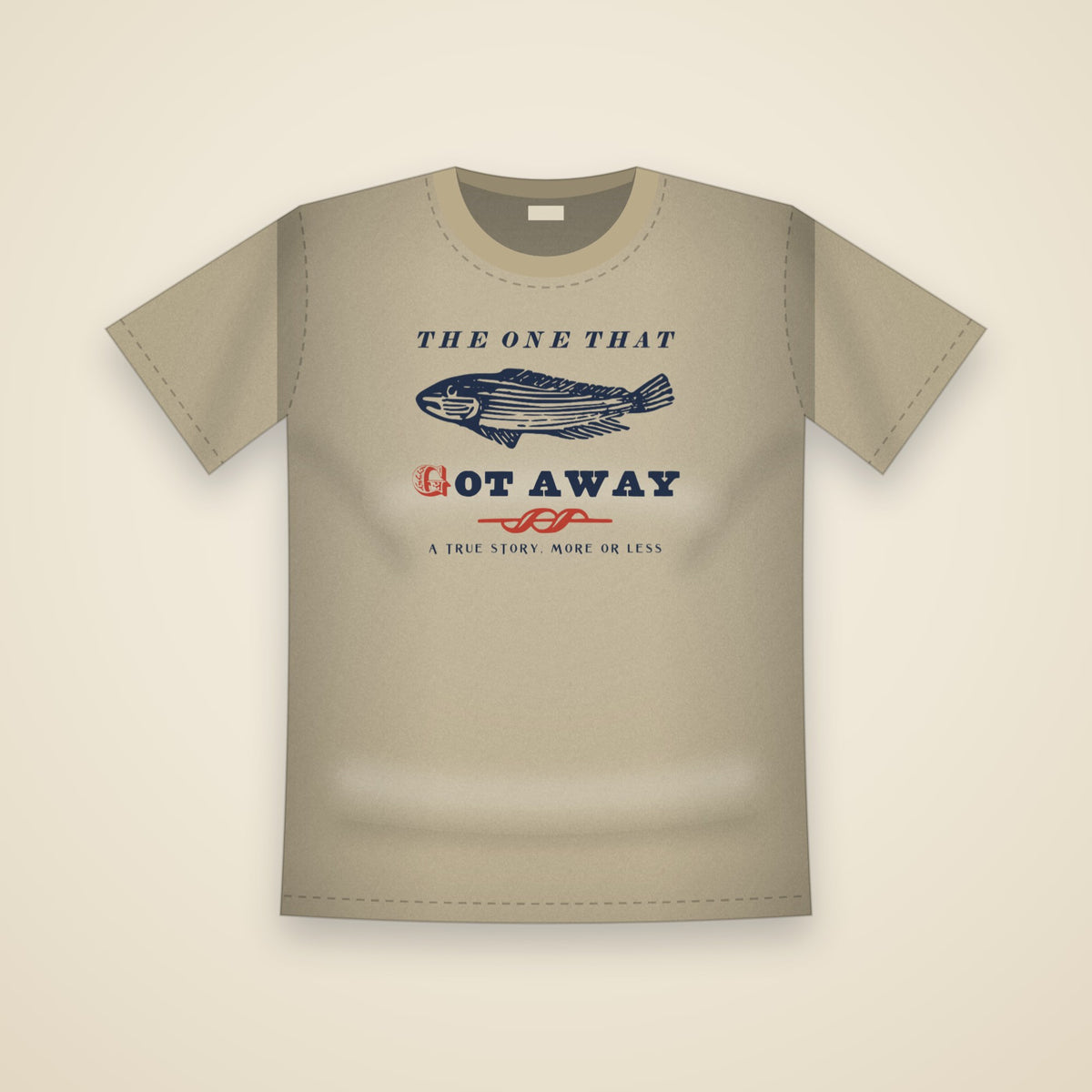 The One That Got Away T-Shirt in Khaki