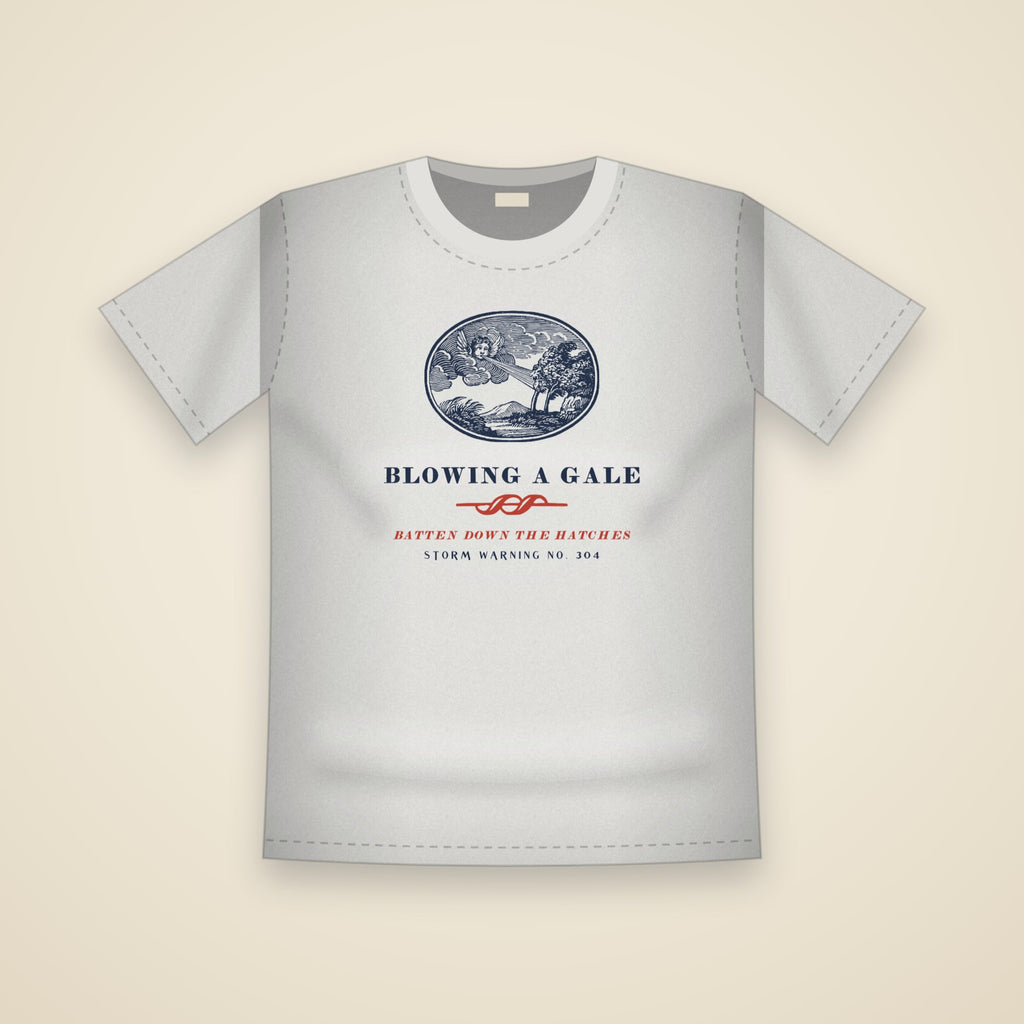 Blowing a Gale T-Shirt in White