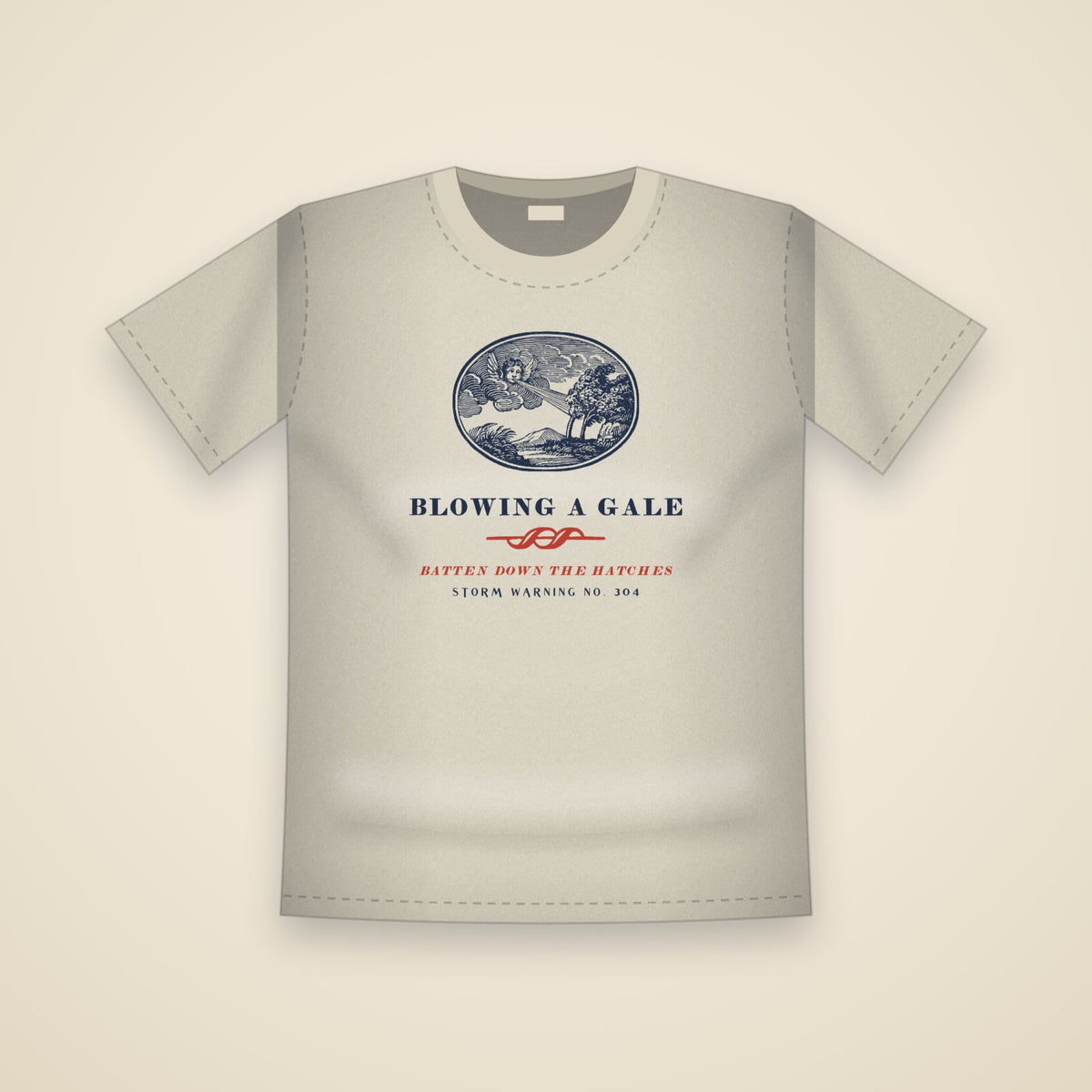 Blowing a Gale T-Shirt in Ivory