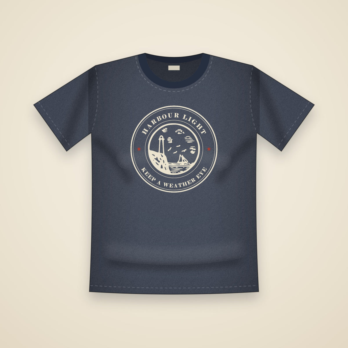 Harbour Light T-Shirt in True Navy