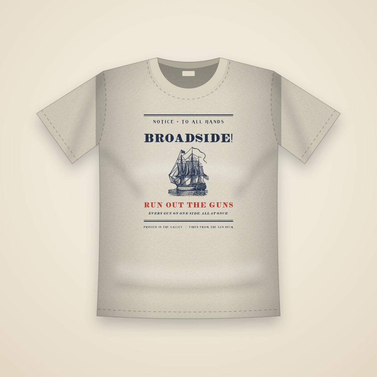 Broadside T-Shirt in Ivory