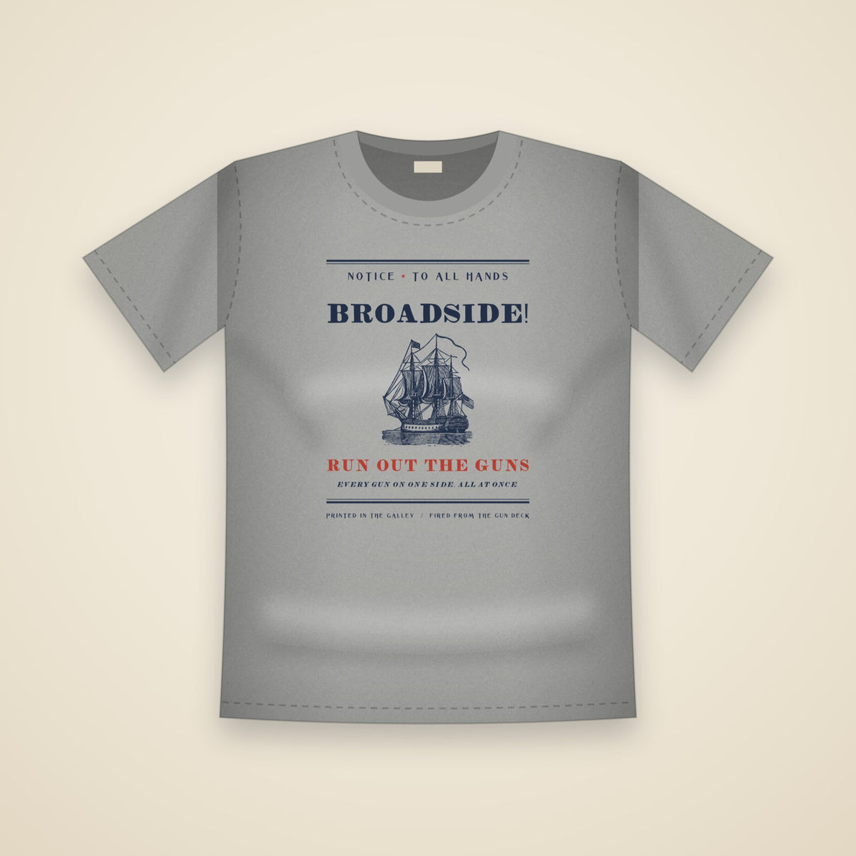 Broadside T-Shirt in Grey