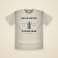 Black Coffee, Rough Seas T-Shirt in Ivory