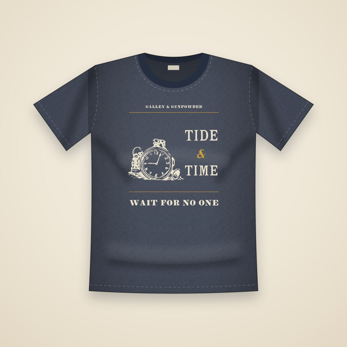 Tide & Time T-Shirt in True Navy