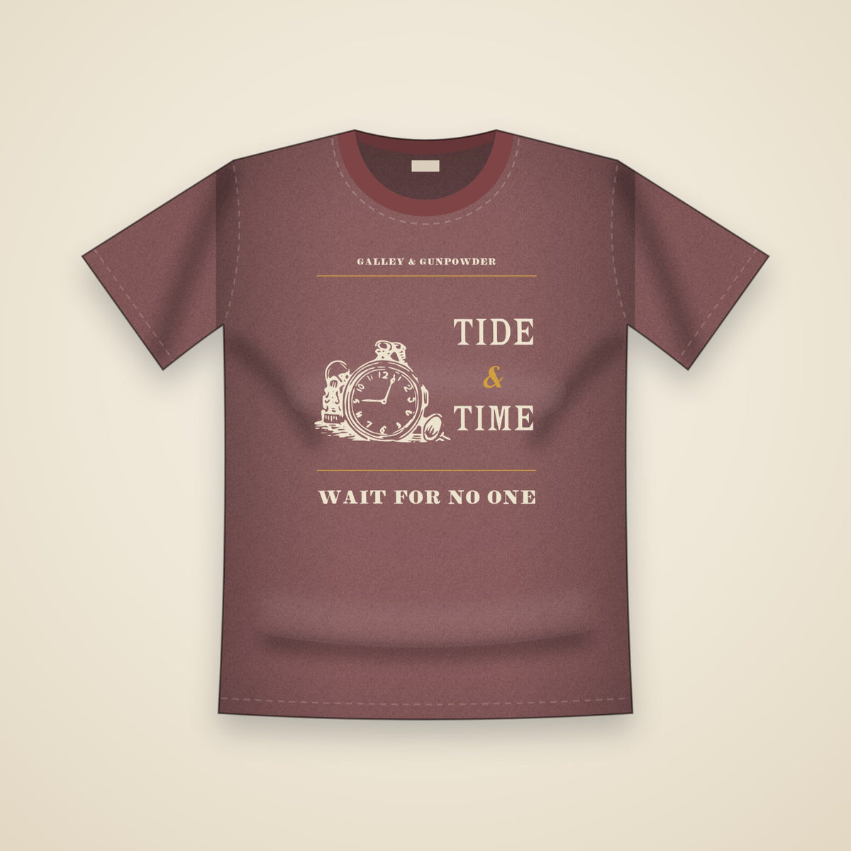 Tide & Time T-Shirt in Brick