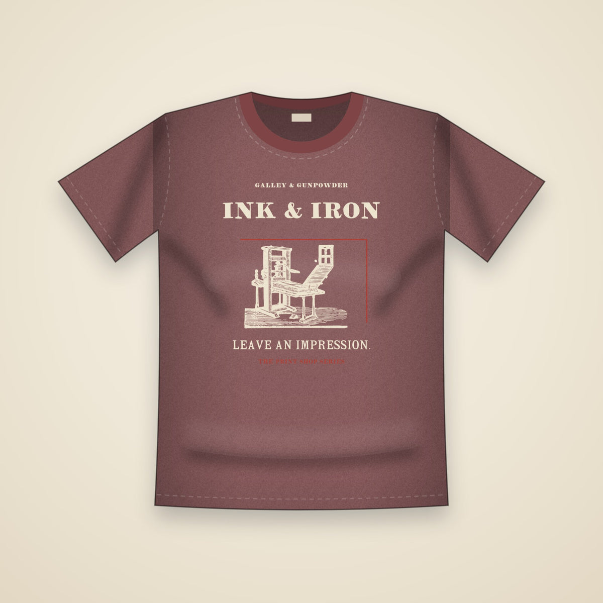 Ink & Iron T-Shirt in Brick