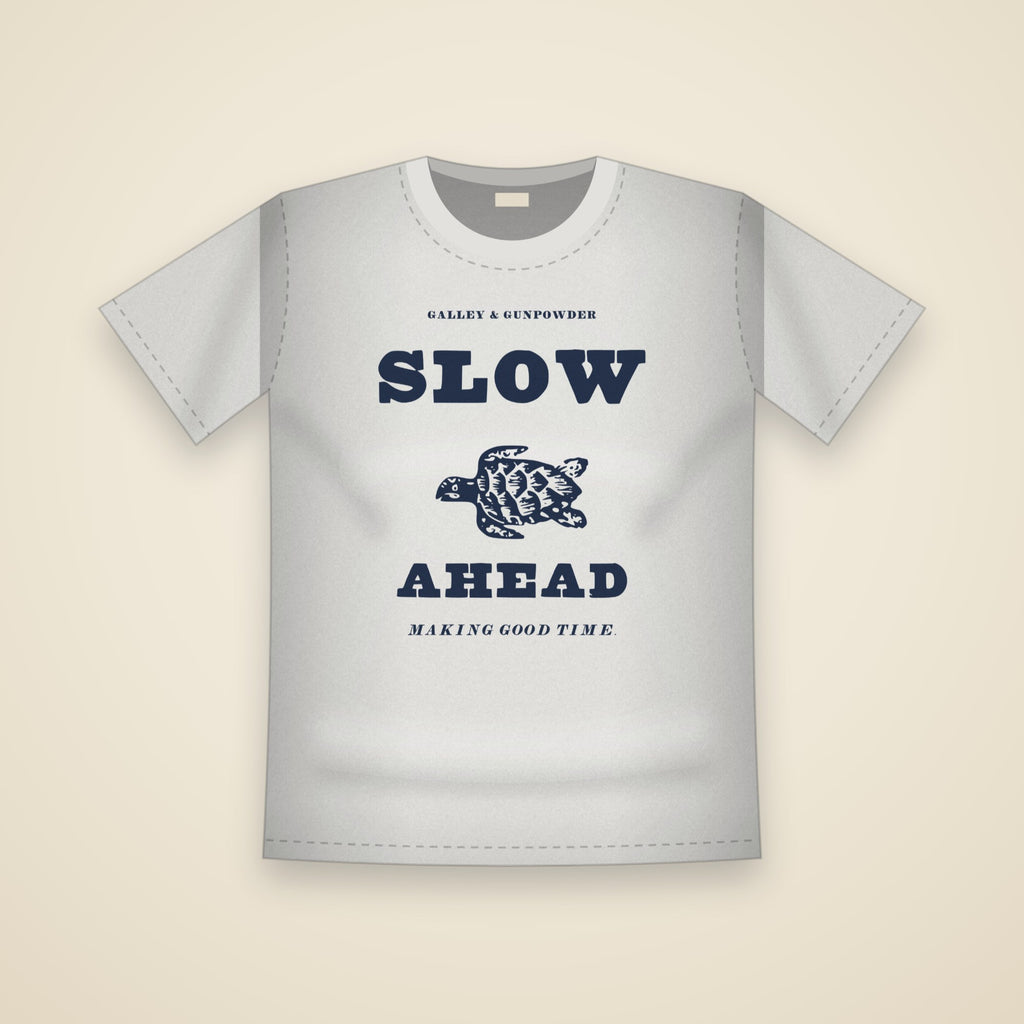 Slow Ahead T-Shirt in White