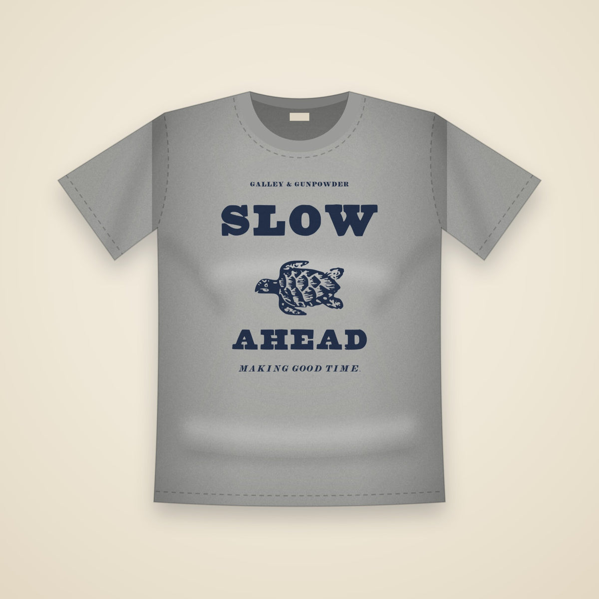 Slow Ahead T-Shirt in Grey