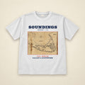 Nantucket Soundings Map T-Shirt in White
