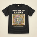North of Known Arctic Map T-Shirt in Black