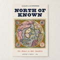North of Known Arctic Map Poster on a wall