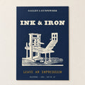 Ink & Iron Poster on a wall