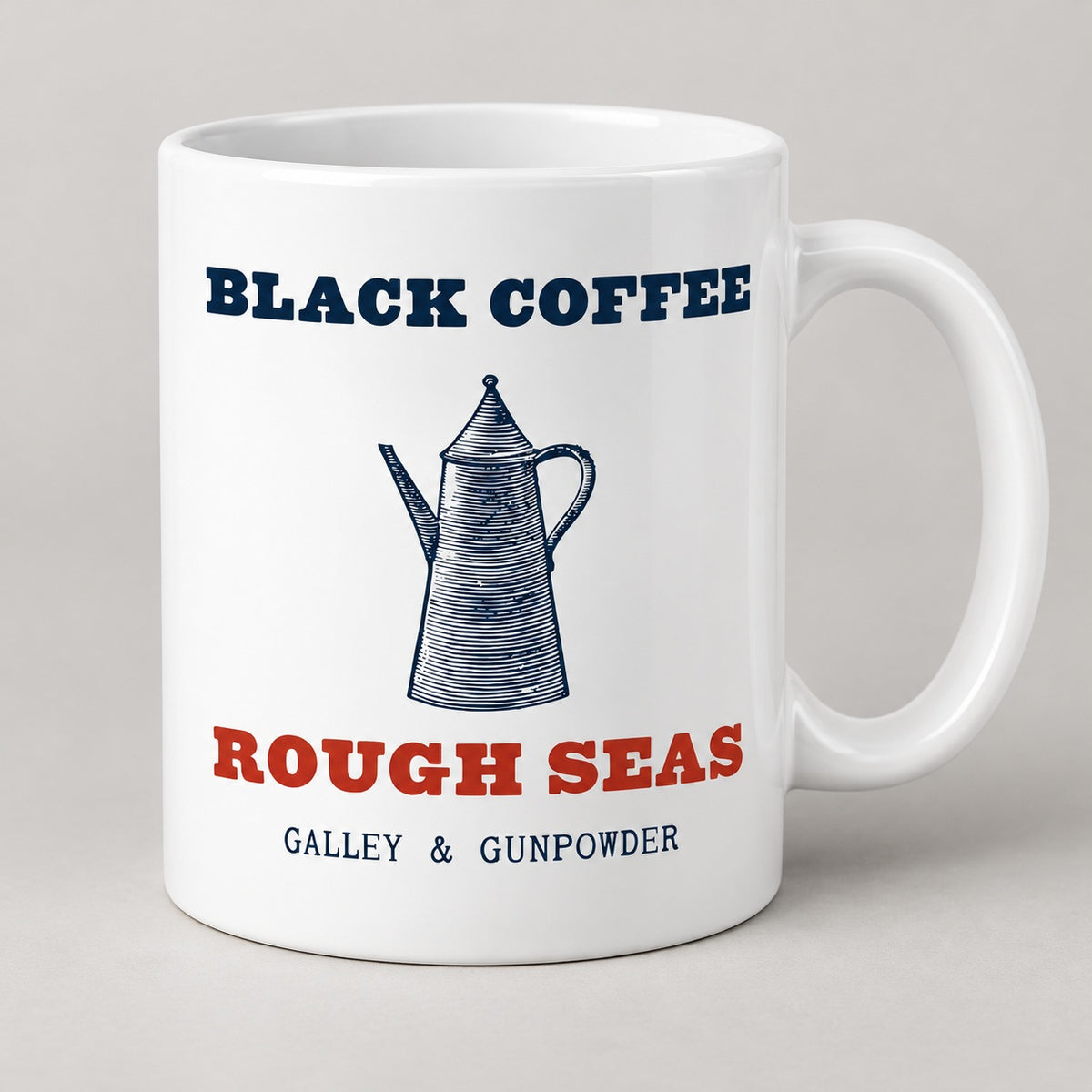 Black Coffee, Rough Seas Mug