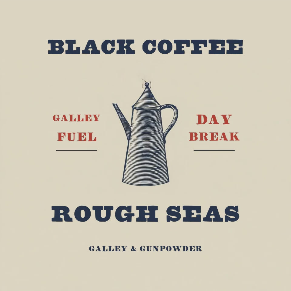 The Black Coffee, Rough Seas engraving, animated